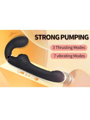 Nalone - Allow Vibrador Doble con Rotación y Empuje Negro