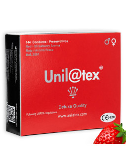 Unilatex - Preservativos Rojos/Fresa 144 uds
